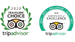 Tripadvisor Travelers' Choice and Certificate of Excellence