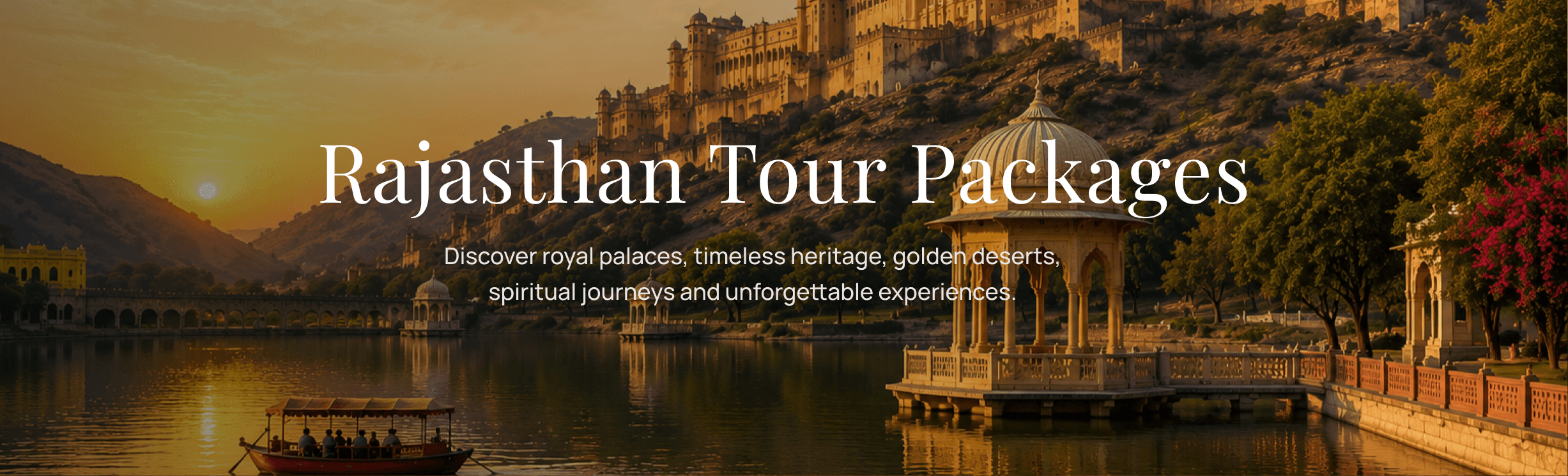Rajasthan Tour Packages — Discover royal palaces, timeless heritage, golden deserts, spiritual journeys and unforgettable experiences.